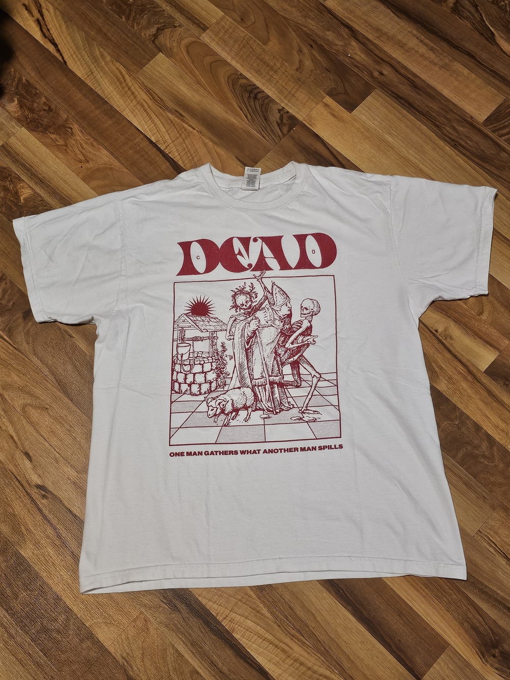 Vintage Grateful Dead Graphic Tee - Red Print